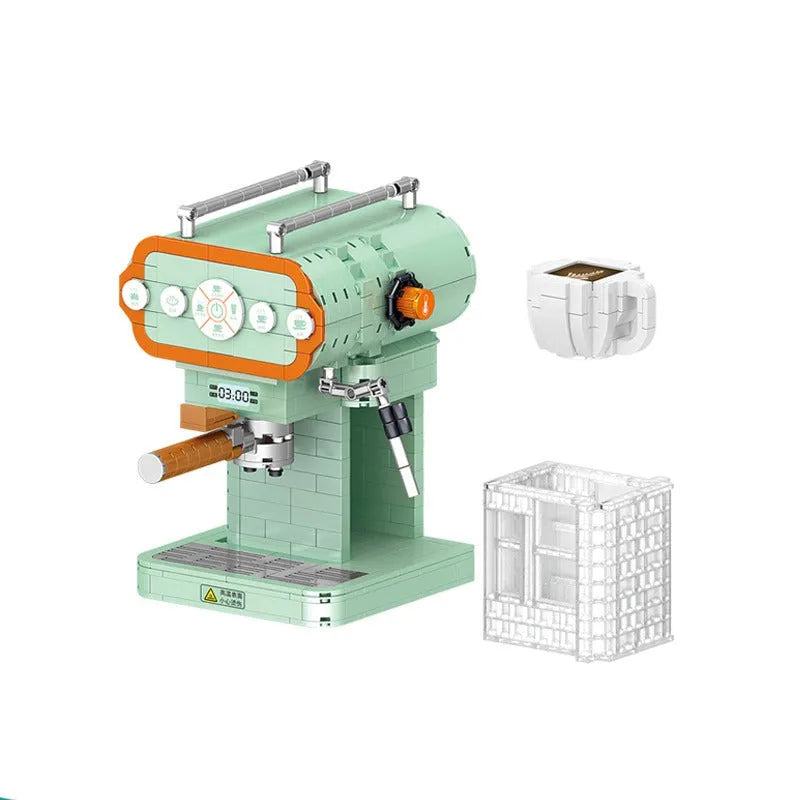 Building Blocks Creator MOC Coffee Machine MINI Bricks Toys 01008 - 2