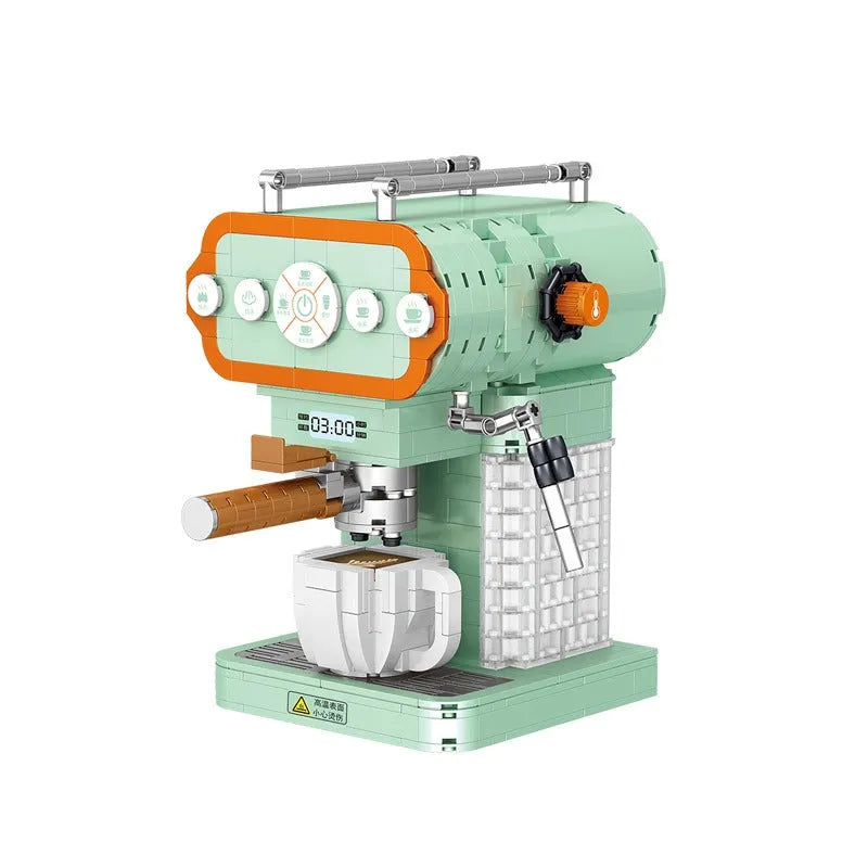 Building Blocks Creator MOC Coffee Machine MINI Bricks Toys 01008 - 4