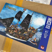 Thumbnail for Building Blocks Creator MOC Ideas Pirate Ship MINI Bricks Toys 01041 - 7