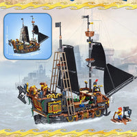 Thumbnail for Building Blocks Creator MOC Ideas Pirate Ship MINI Bricks Toys 01041 - 6