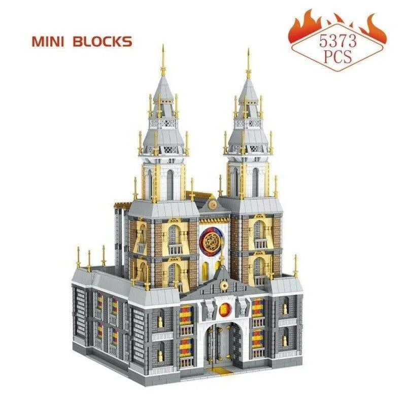 Building Blocks Expert MOC Beijing New City Church MINI Bricks Toys - 2