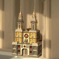 Thumbnail for Building Blocks Expert MOC Beijing New City Church MINI Bricks Toys - 7