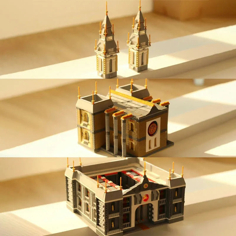 Building Blocks Expert MOC Beijing New City Church MINI Bricks Toys - 10