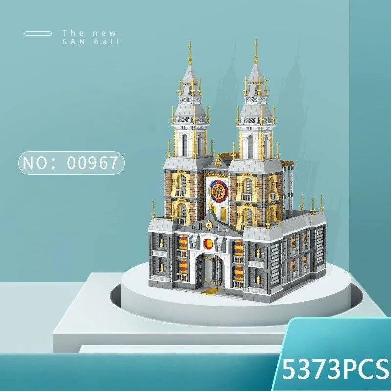 Building Blocks Expert MOC Beijing New City Church MINI Bricks Toys - 3