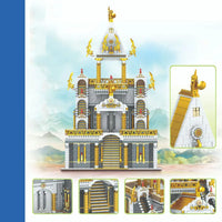 Thumbnail for Building Blocks Expert MOC The Century Altar Temple MINI Bricks Toy - 2