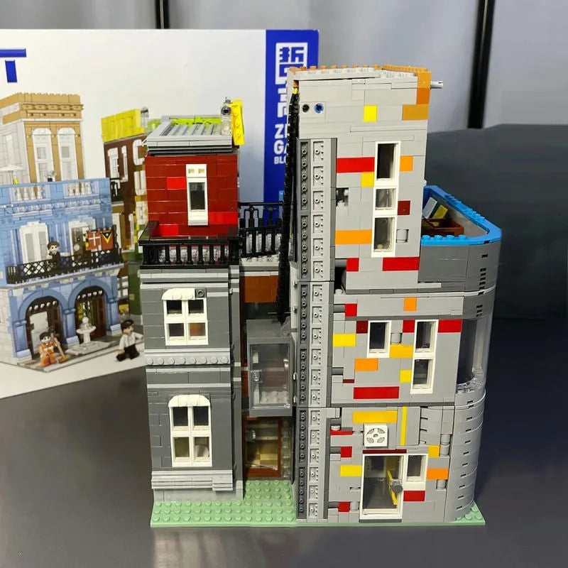 Building Blocks Experts MOC City Hotel MINI Modular Bricks Toys Construction Set Toys - 13