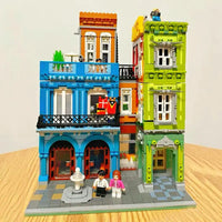 Thumbnail for Building Blocks Experts MOC City Hotel MINI Modular Bricks Toys Construction Set Toys - 12