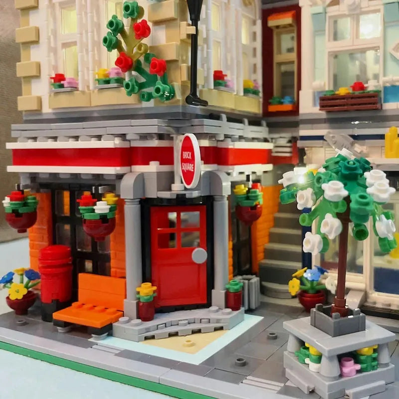 Building Blocks Experts MOC City Post Office MINI Modular Bricks Toys - 7