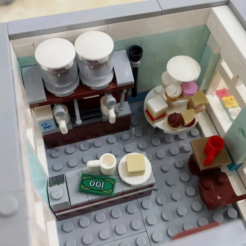 Building Blocks Experts MOC City Post Office MINI Modular Bricks Toys - 9