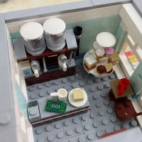 Thumbnail for Building Blocks Experts MOC City Post Office MINI Modular Bricks Toys - 9
