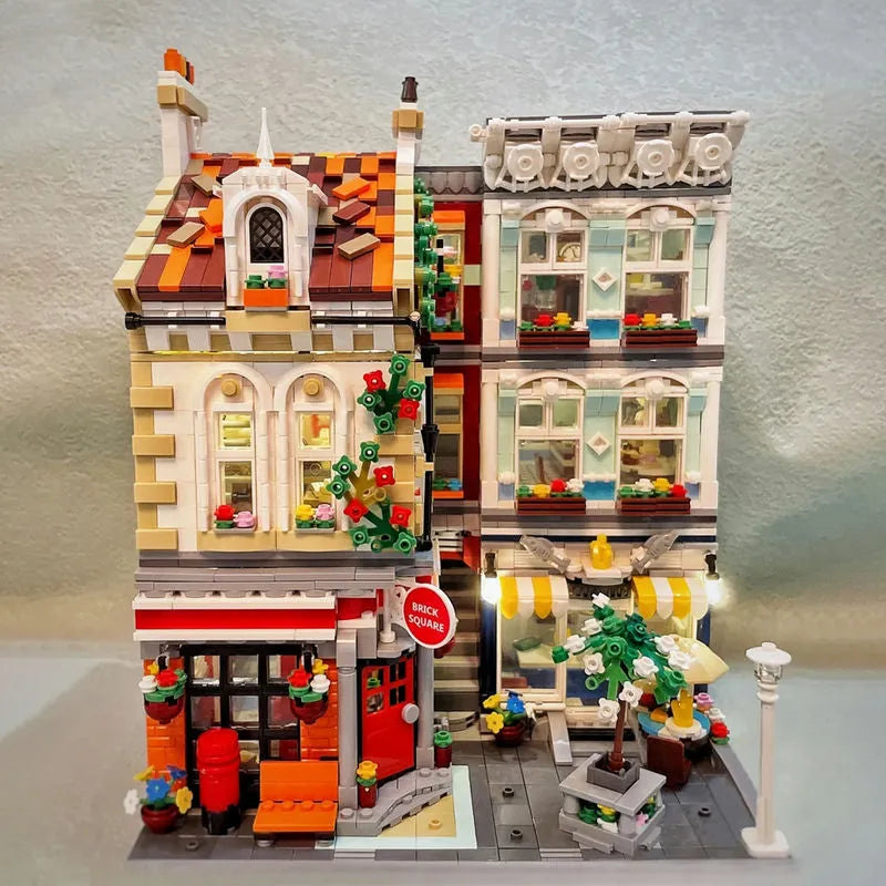 Building Blocks Experts MOC City Post Office MINI Modular Bricks Toys - 1