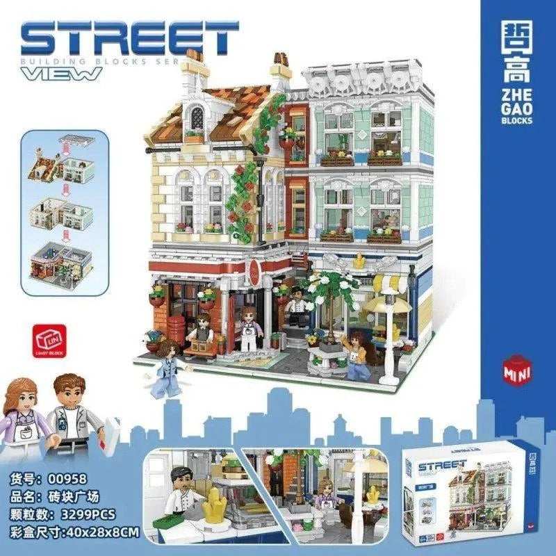 Building Blocks Experts MOC City Post Office MINI Modular Bricks Toys - 4