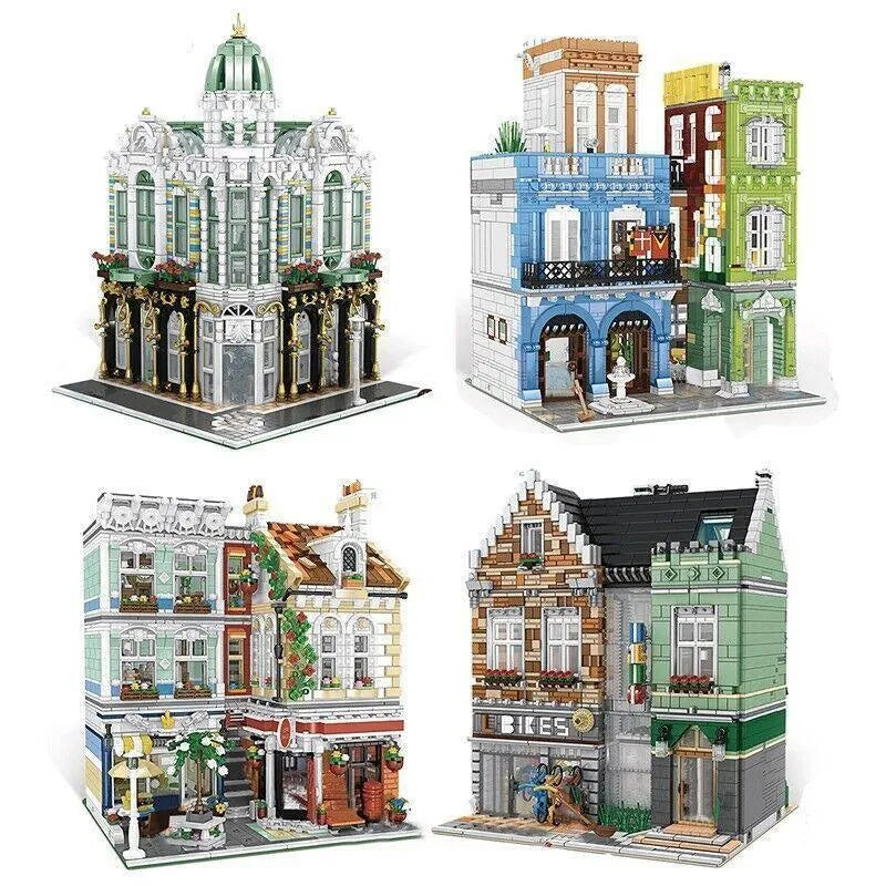 Building Blocks Experts MOC City Post Office MINI Modular Bricks Toys - 5