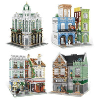 Thumbnail for Building Blocks Experts MOC City Post Office MINI Modular Bricks Toys - 5