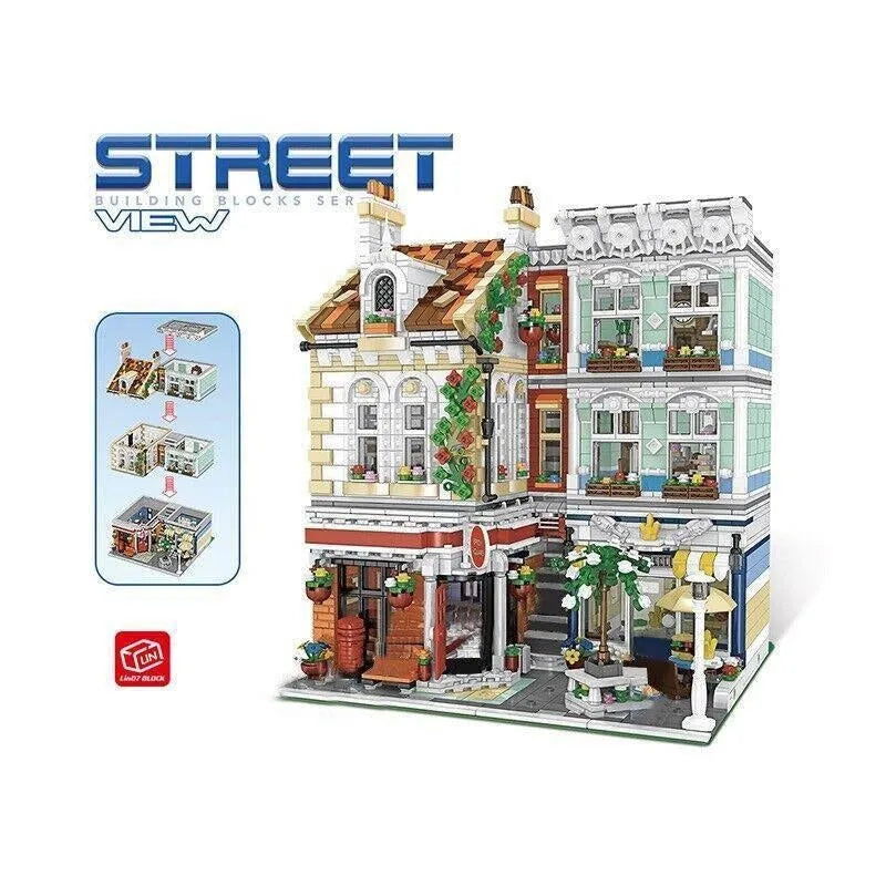 Building Blocks Experts MOC City Post Office MINI Modular Bricks Toys - 3