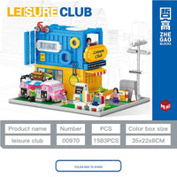 Thumbnail for Building Blocks MINI Diamond MOC Creative Leisure Club Bricks Toy Construction Set Toys - 12
