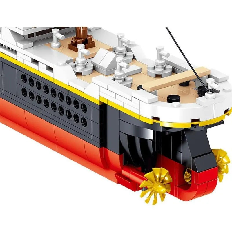 Building Blocks MOC 01010 Titanic Steam RMS Ship MINI Bricks Toy - 12