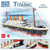 Thumbnail for Building Blocks MOC 01010 Titanic Steam RMS Ship MINI Bricks Toy - 2