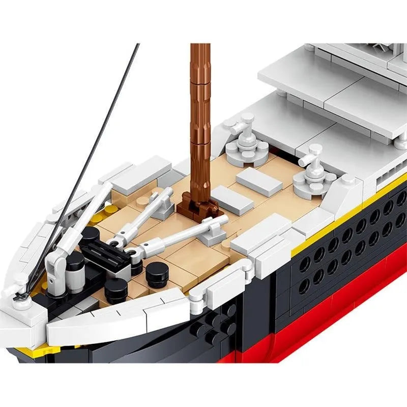 Building Blocks MOC 01010 Titanic Steam RMS Ship MINI Bricks Toy - 7