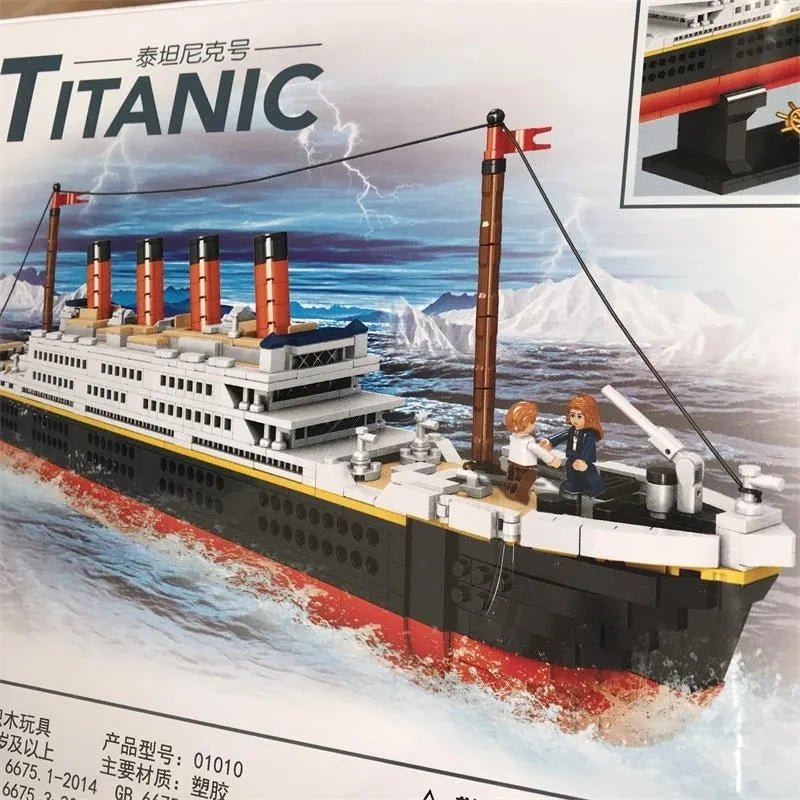 Building Blocks MOC 01010 Titanic Steam RMS Ship MINI Bricks Toy Construction Set Toys - 3