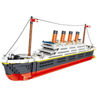 Thumbnail for Building Blocks MOC 01010 Titanic Steam RMS Ship MINI Bricks Toy - 1