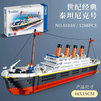 Thumbnail for Building Blocks MOC 01010 Titanic Steam RMS Ship MINI Bricks Toy - 4