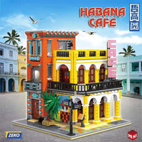 Thumbnail for Building Blocks MOC 6020 Street City Cafe Havana Modular MINI Bricks Toys - 2