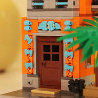 Thumbnail for Building Blocks MOC 6020 Street City Cafe Havana Modular MINI Bricks Toys - 8