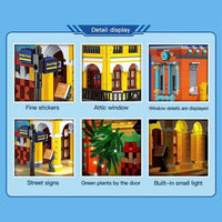 Thumbnail for Building Blocks MOC 6020 Street City Cafe Havana Modular MINI Bricks Toys - 4