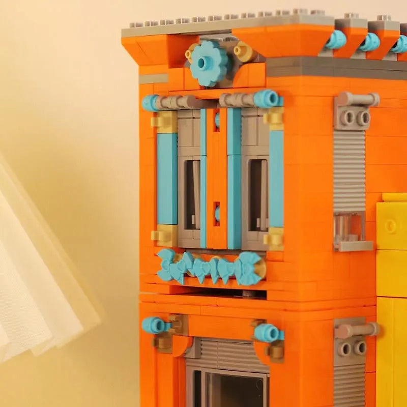 MOC 6020 Street City Cafe Havana Modular MINI Bricks Toys