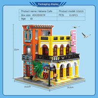 Thumbnail for Building Blocks MOC 6020 Street City Cafe Havana Modular MINI Bricks Toys - 5
