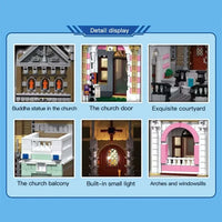 Thumbnail for Building Blocks MOC 6021 Street City Church Of Cuba Modular MINI Bricks Toy Construction Set Toys - 13