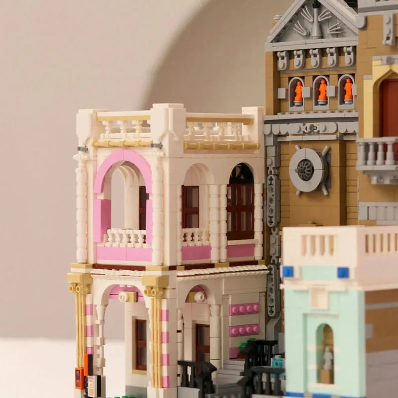 Building Blocks MOC 6021 Street City Church Of Cuba Modular MINI Bricks Toy - 8