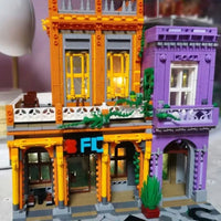Thumbnail for Building Blocks MOC 6022 City Street Cuban Restaurant Modular MINI Bricks Toys - 12