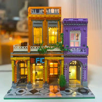 Thumbnail for Building Blocks MOC 6022 City Street Cuban Restaurant Modular MINI Bricks Toys - 7