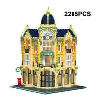 Thumbnail for Building Blocks MOC 6023 Street City Corner Post Office Modular MINI Bricks Toys - 1