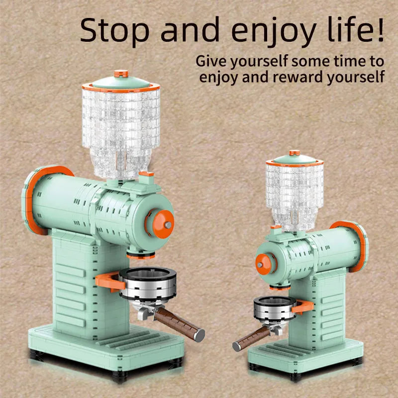 Building Blocks MOC City Creative Coffee Grinder Machine MINI Bricks Toys 01053 Construction Set Toys - 5
