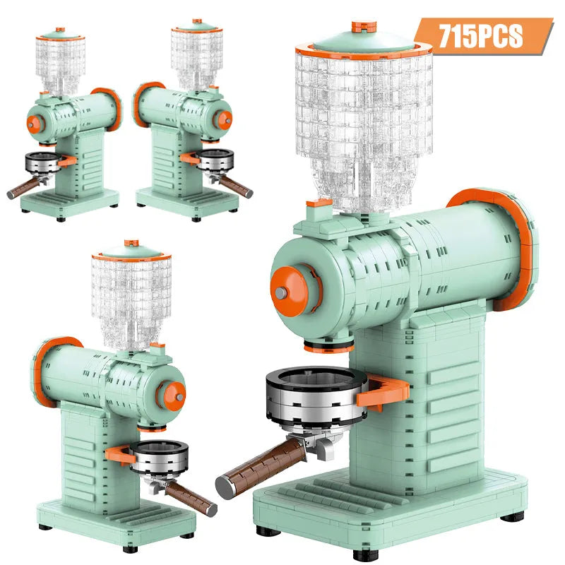 Building Blocks MOC City Creative Coffee Grinder Machine MINI Bricks Toys 01053 Construction Set Toys - 3