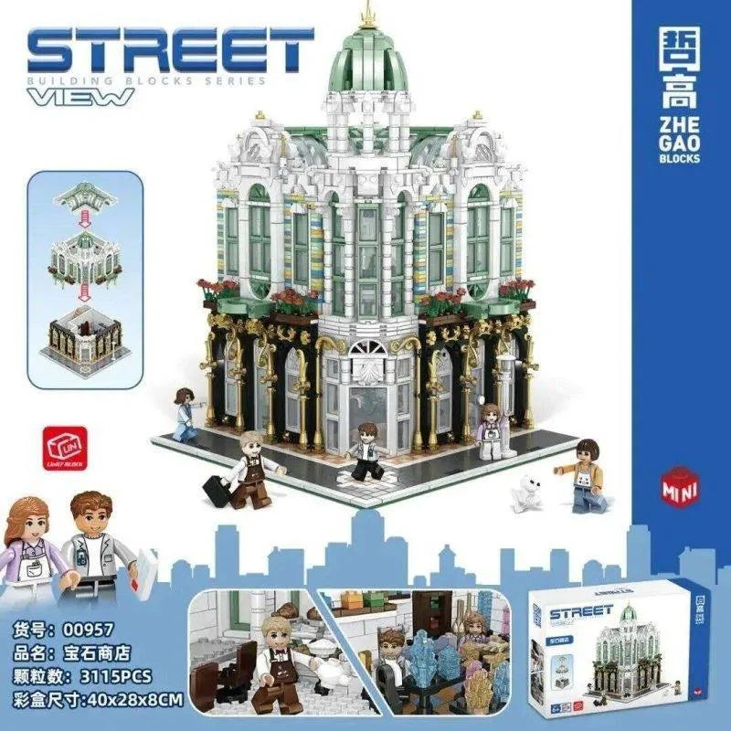 Usa Blocks MOC City Experts Mini Bricks Building Blocks Toys