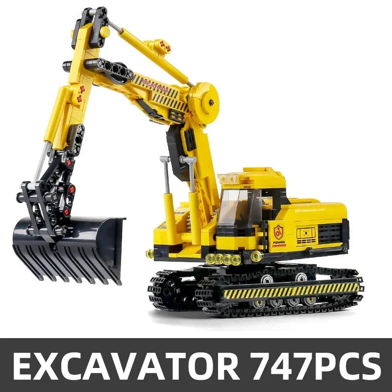 Building Blocks MOC City Mini Crawler Excavator Bricks Toys 0235 - 1