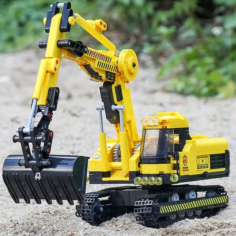 Building Blocks MOC City Mini Crawler Excavator Bricks Toys 0235 Construction Set Toys - 7
