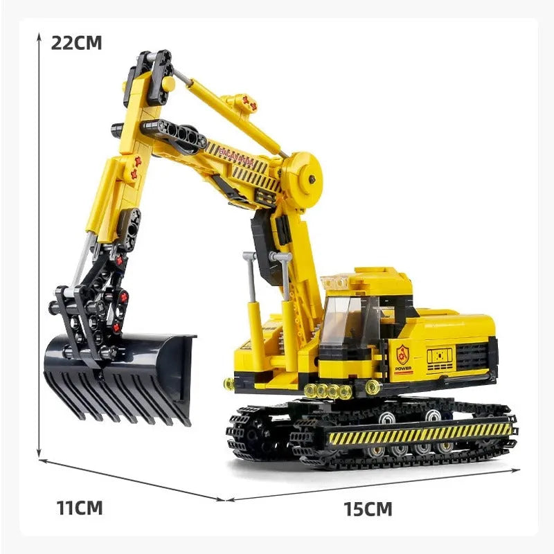 Building Blocks MOC City Mini Crawler Excavator Bricks Toys 0235 - 3