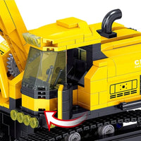 Thumbnail for Building Blocks MOC City Mini Crawler Excavator Bricks Toys 0235 Construction Set Toys - 5