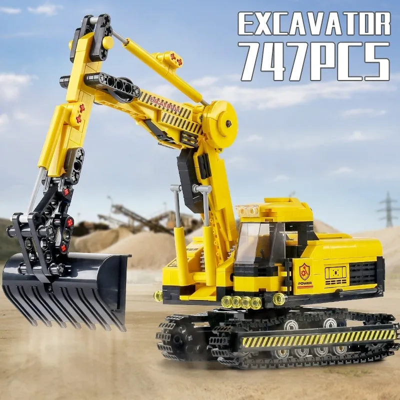 Building Blocks MOC City Mini Crawler Excavator Bricks Toys 0235 Construction Set Toys - 8