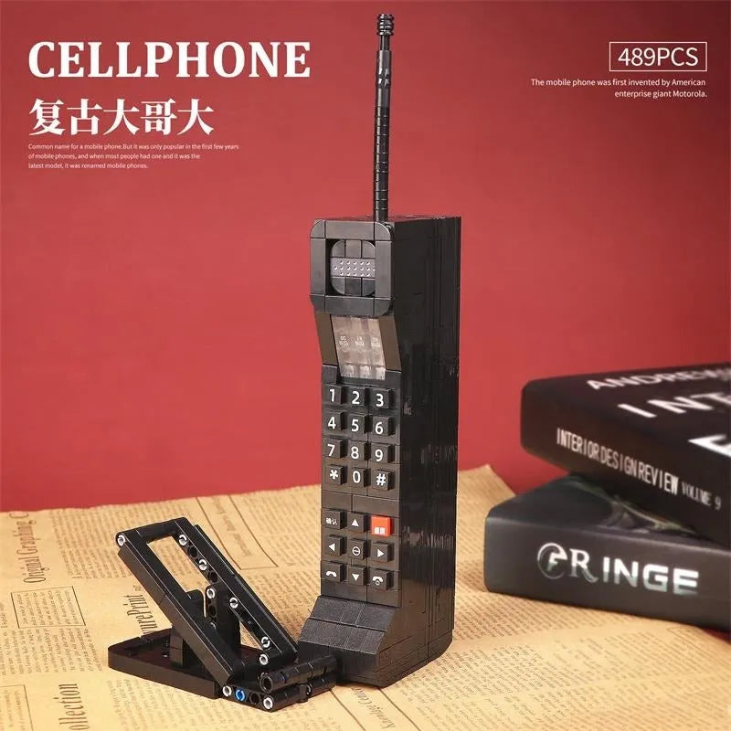 Building Blocks MOC Classic Retro Cellphone MINI Bricks Toys 00987 - 5