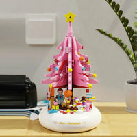 Thumbnail for Building Blocks MOC Creative Idea Christmas Tree Music Box Light Bricks Toy - 2