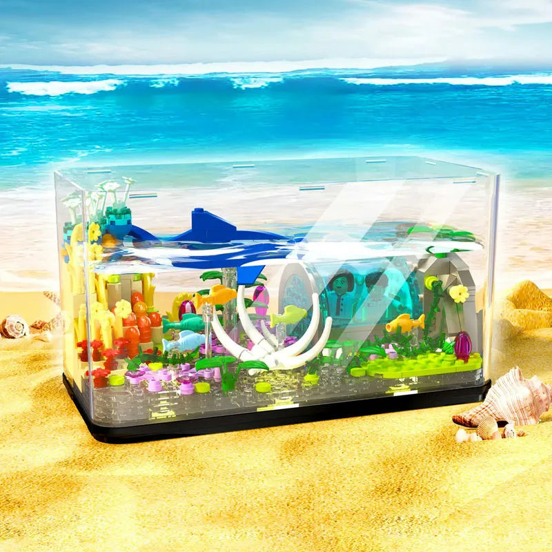 Building Blocks MOC Creator Aquarium Fish Tank MINI Bricks Toy DZ6102 - 2