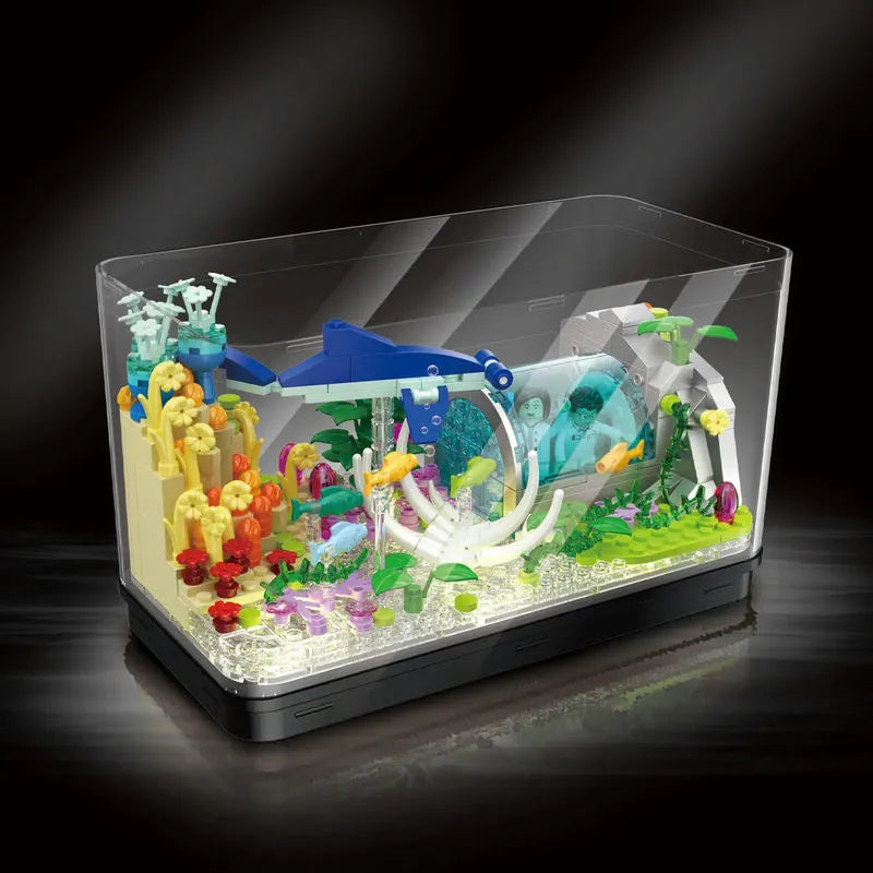 Building Blocks MOC Creator Aquarium Fish Tank MINI Bricks Toy DZ6102 Construction Set Toys - 4