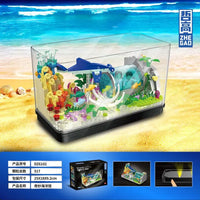 Thumbnail for Building Blocks MOC Creator Aquarium Fish Tank MINI Bricks Toy DZ6102 - 3