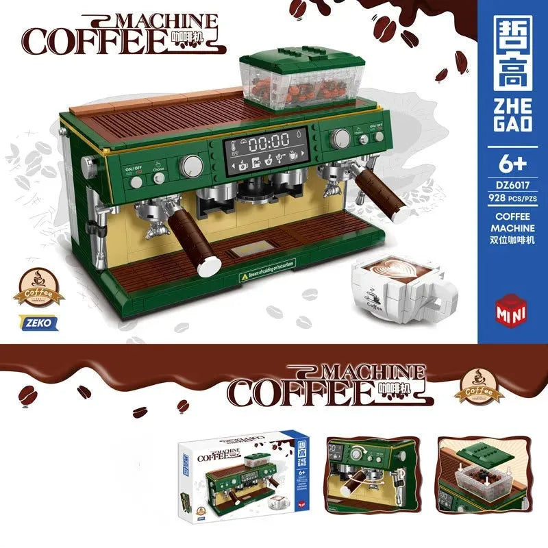 Building Blocks MOC Creator Classic Coffee Machine MINI Bricks Toys DZ6017 - 2